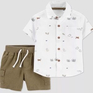 Baby Boys' 2pc Elephant Top & Bottom Set